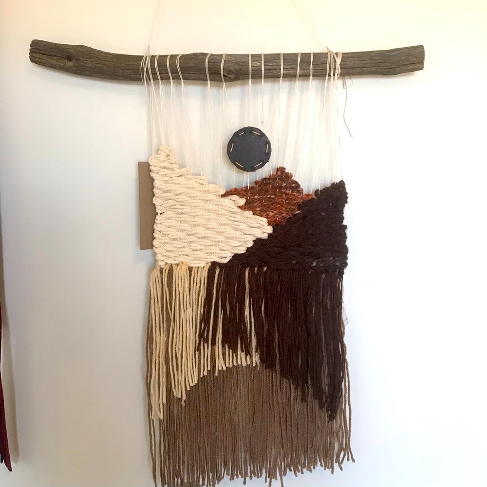 Boho Woven Fiber Art Wall Art